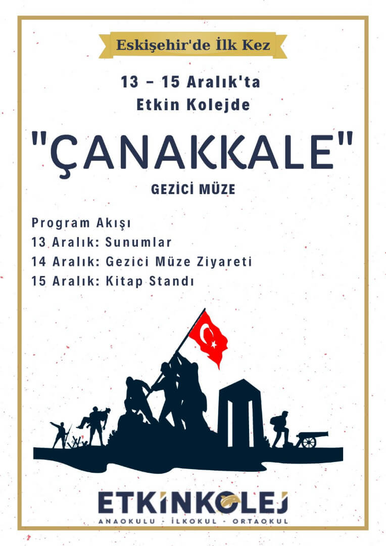 Etkin Kolej |  Gezici Çanakkale Müzesi ve Fotoğraf Sergisi Etkin Kolej'de