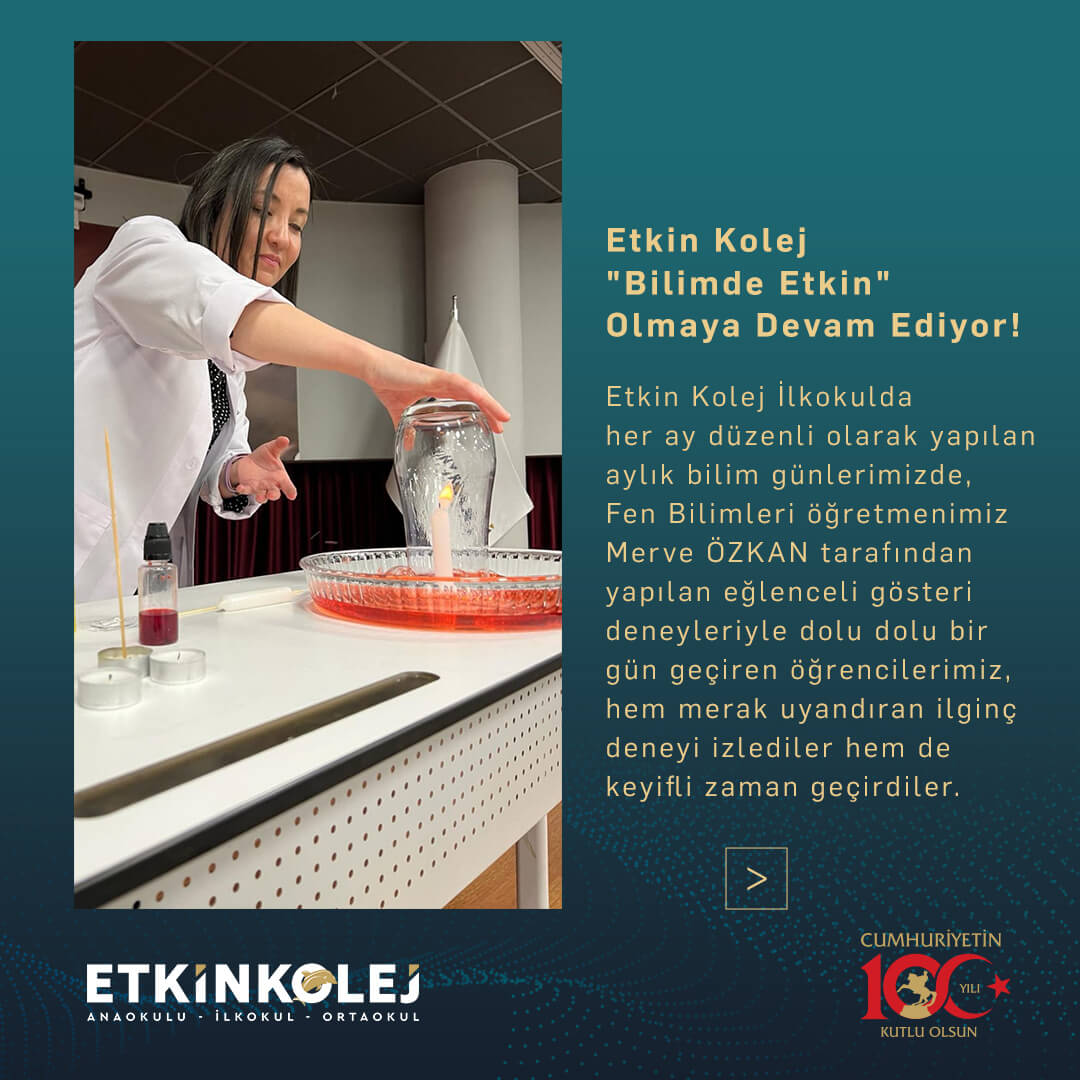 Etkin Kolej | Etkin Kolej Bilimde Etkin Olmaya Devam Ediyor