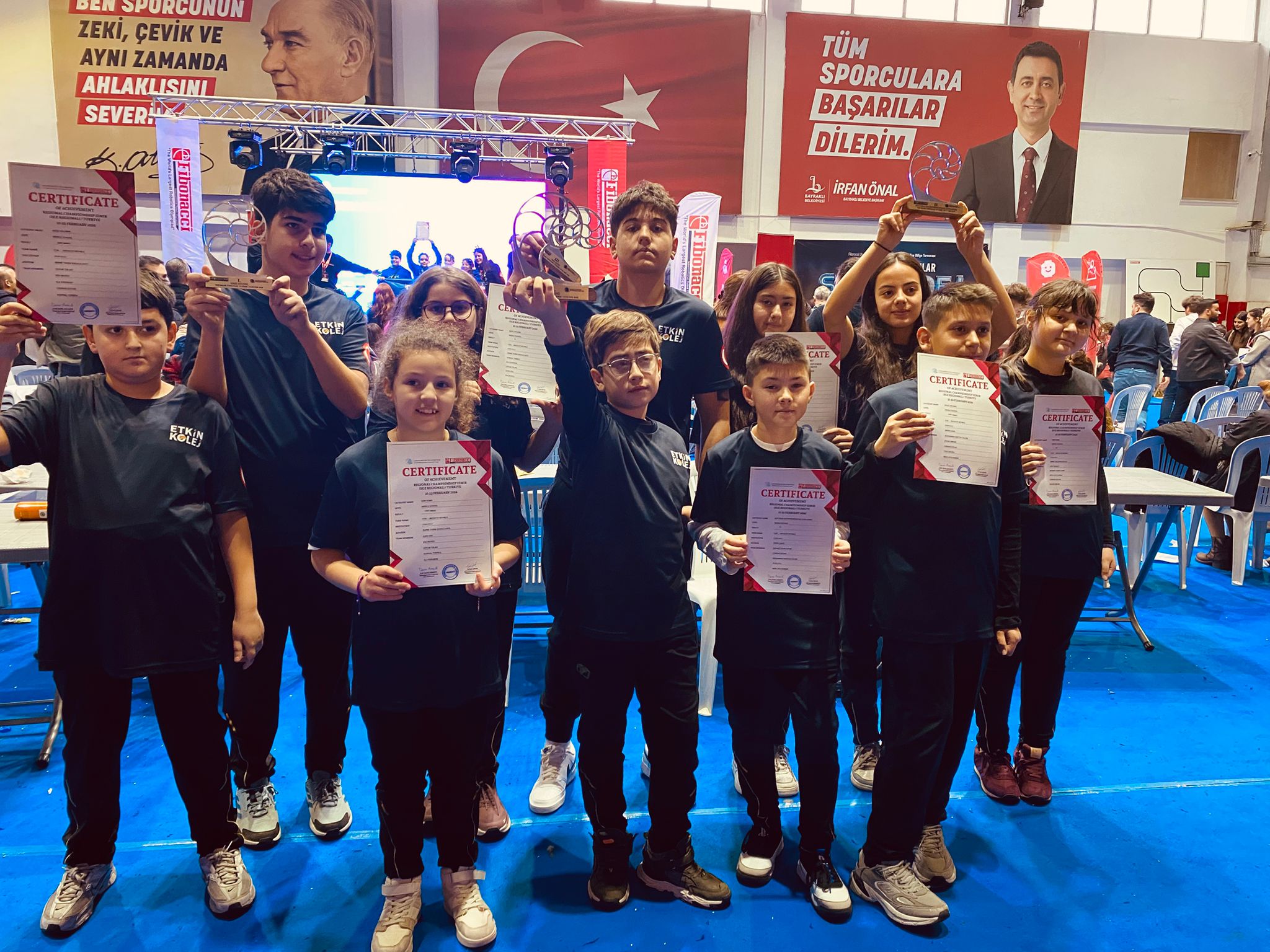 Etkin Kolej | İnovatif Beyinler Takımı Fibonacci İzmir Bölge Turnuvası’nda Büyük Başarı Elde Etti!