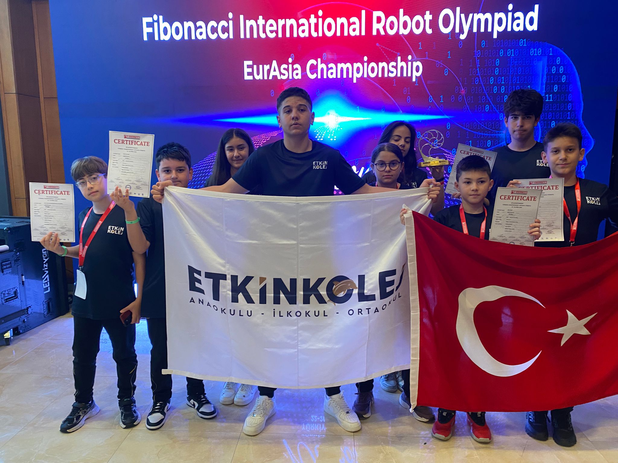 Etkin Kolej | Etkin Kolej İnovatif Beyinler Takımı Olimpiyat Birincisi